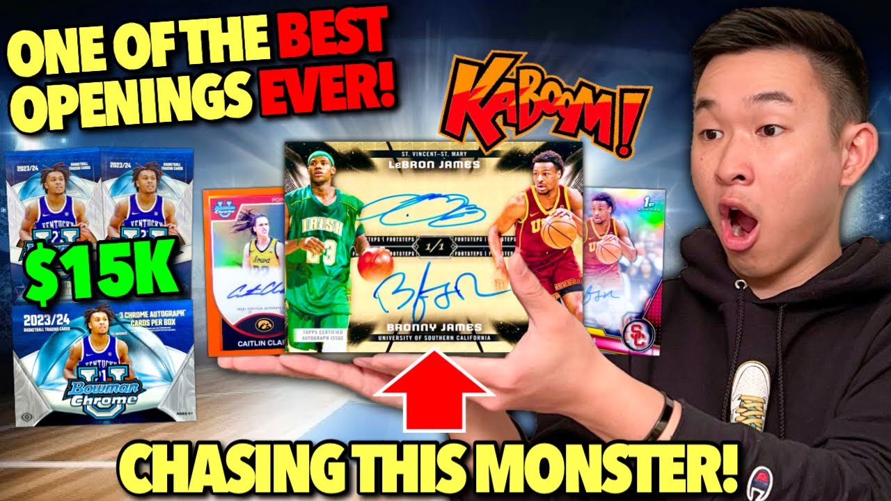 *ONE OF THE BEST OPENINGS EVER! 😱🔥* CHASING THE LEBRON/BRONNY 1/1 SUPERFRACTOR AUTOGRAPH ($15,000)!