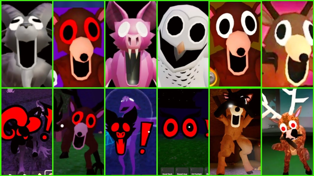 The Ultimate Trial: 99 Nights in the Forest jumpscares 