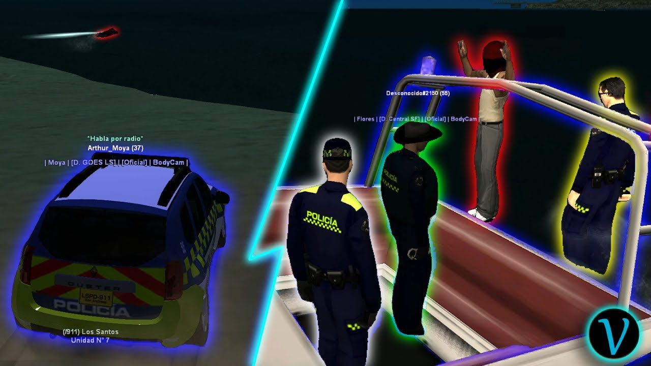 PERSECUCIONES QUE TERMINAN EN EL MAR 🌊🚗🚓 | VIDA ROL 🔵 | GTA SAMP ROLEPLAY