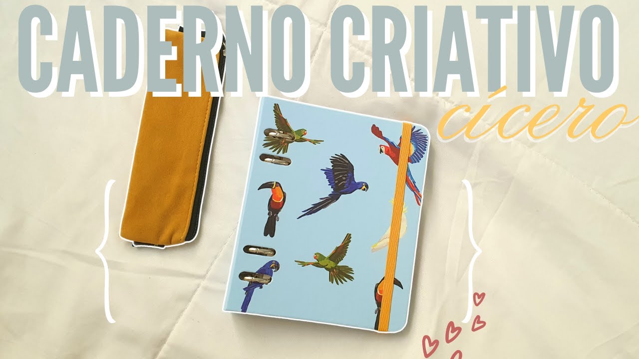 unboxing e tour CADERNO CRIATIVO A6 CÍCERO - mini fichário ou caderno argolado