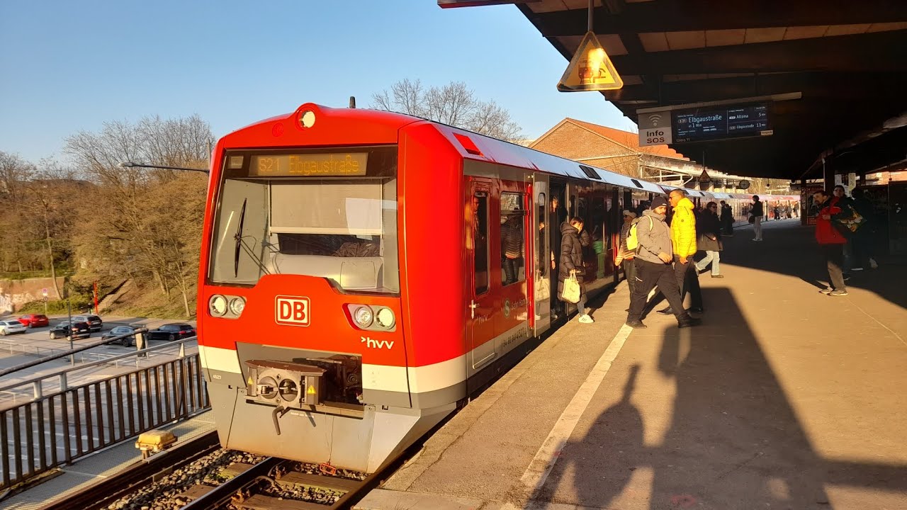 Mitfahrt in der S21 von Eidelstedt bis Berliner Tor in der BR 474 PLUS 615-2