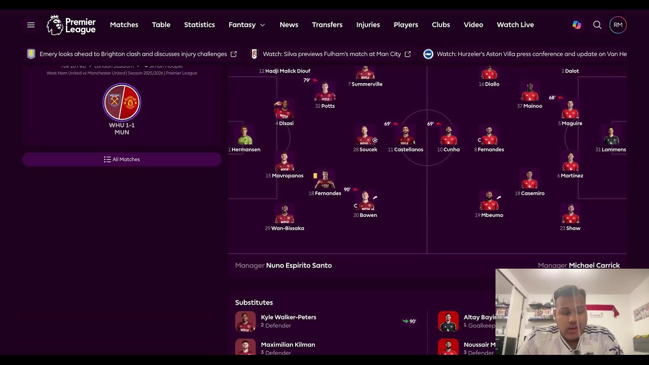 Sesko Saves United again! | West Ham 1-1 Man Utd match reaction