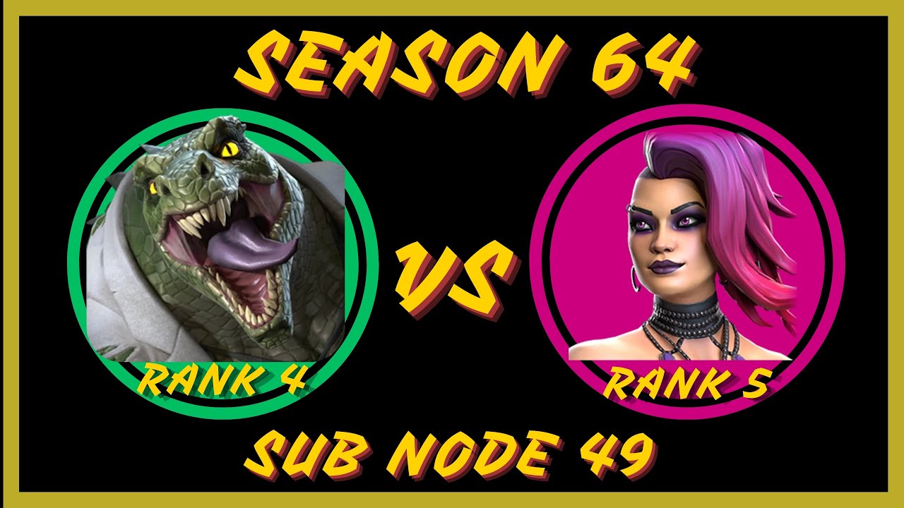 MCOC AW • Lizard rank 4 vs Nico Minoru rank 5 • Node 49