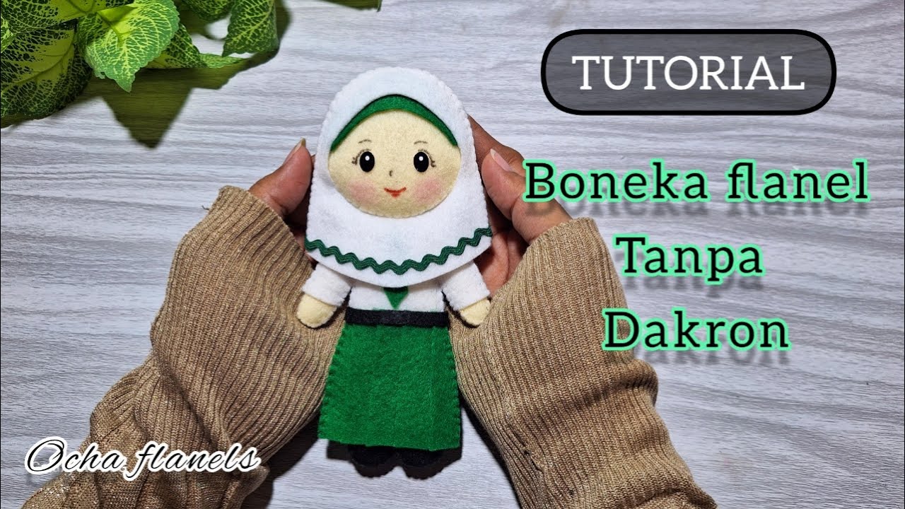 Cara Membuat Boneka Siswi MI dari Flanel || Felt Doll