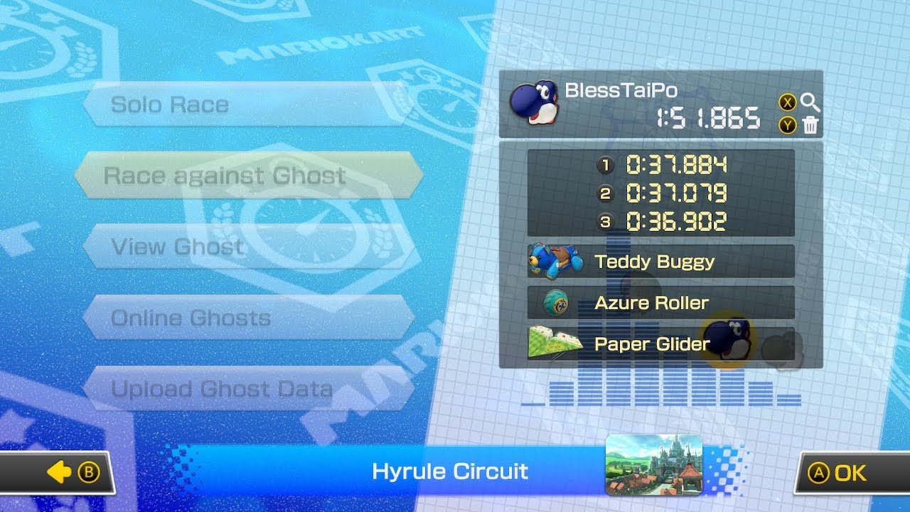 Hyrule Circuit 150cc - 1:51.865
