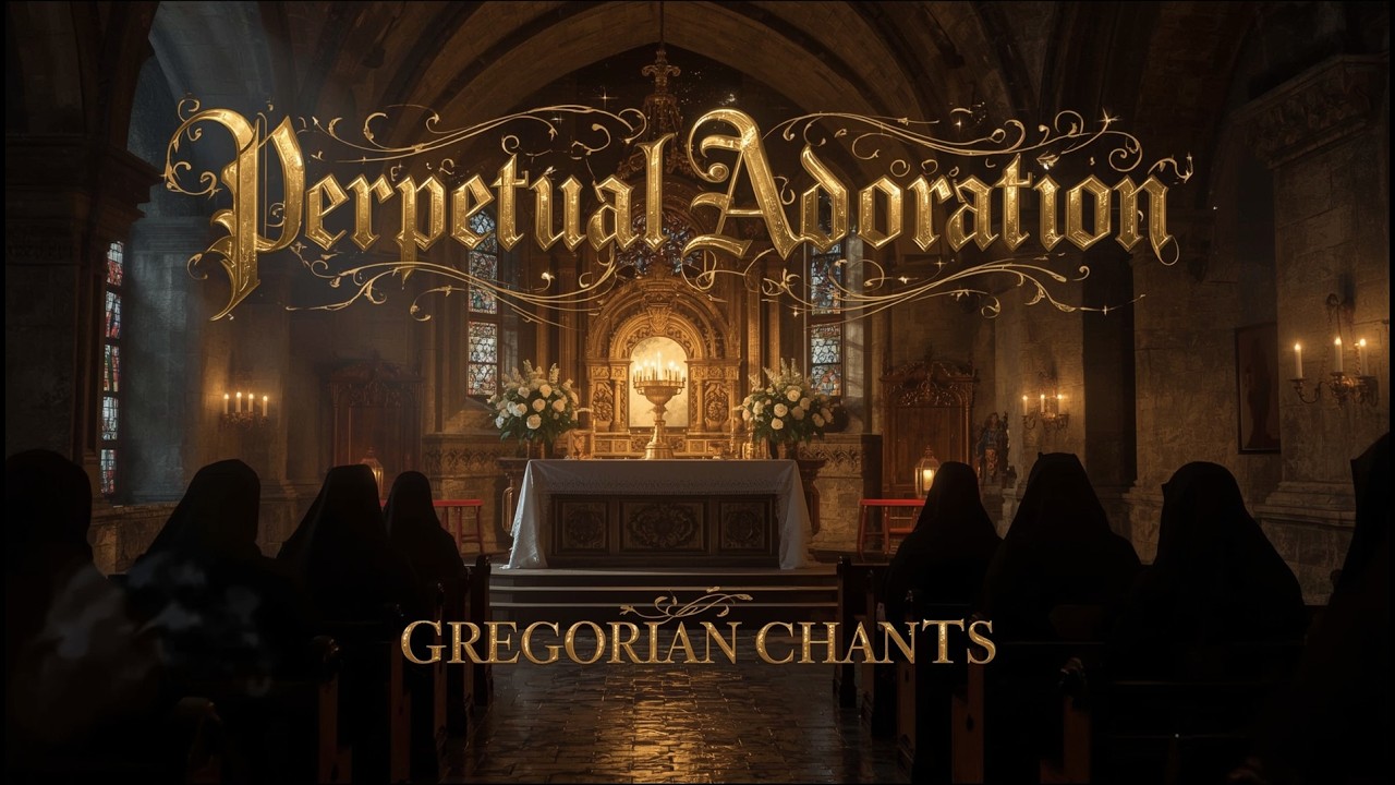 PERPETUAL ADORATION: 3 Hours of Gregorian Chants & Medieval Chapel Ambience | Monastic Prayer Music