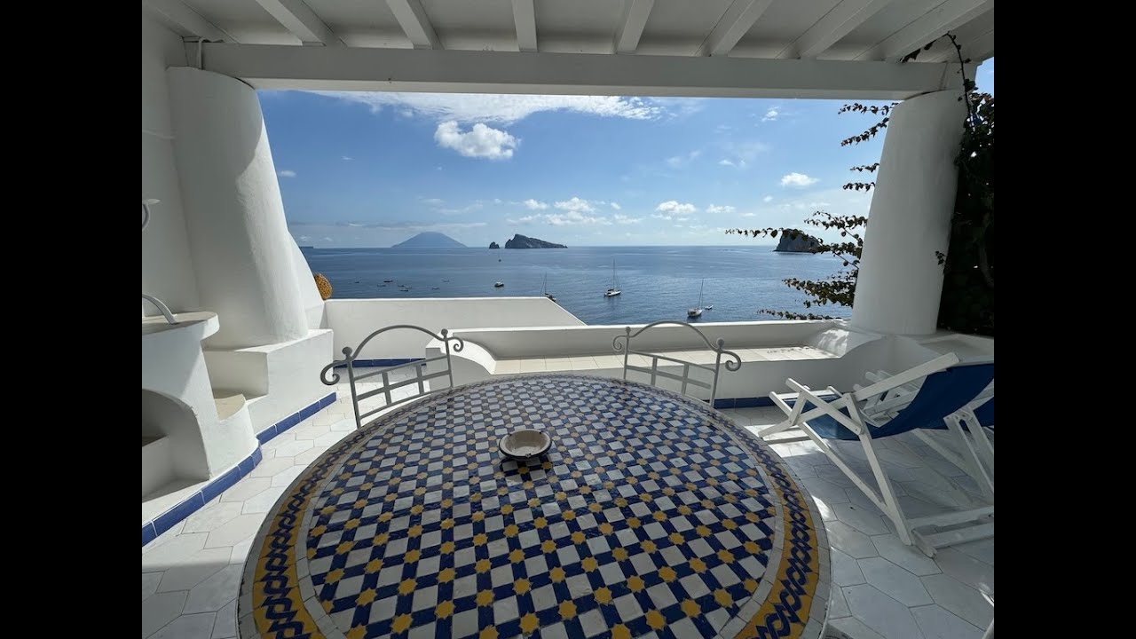 Panaramic Panarea Villa For Sale with Beautiful View of Stromboli