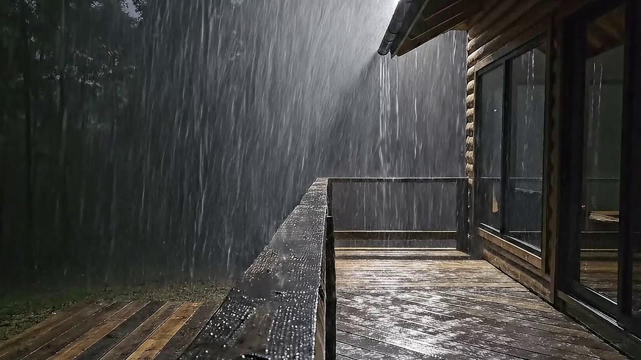 Gentle Rain Sounds for Sleep with Calm Night Rain for Insomnia Relief | Natural Rain White Noise