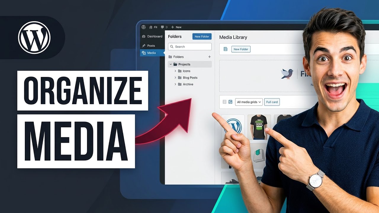 Как организовать медиатеку WordPress в папки с помощью Filebird (самый простой способ) (руководст...