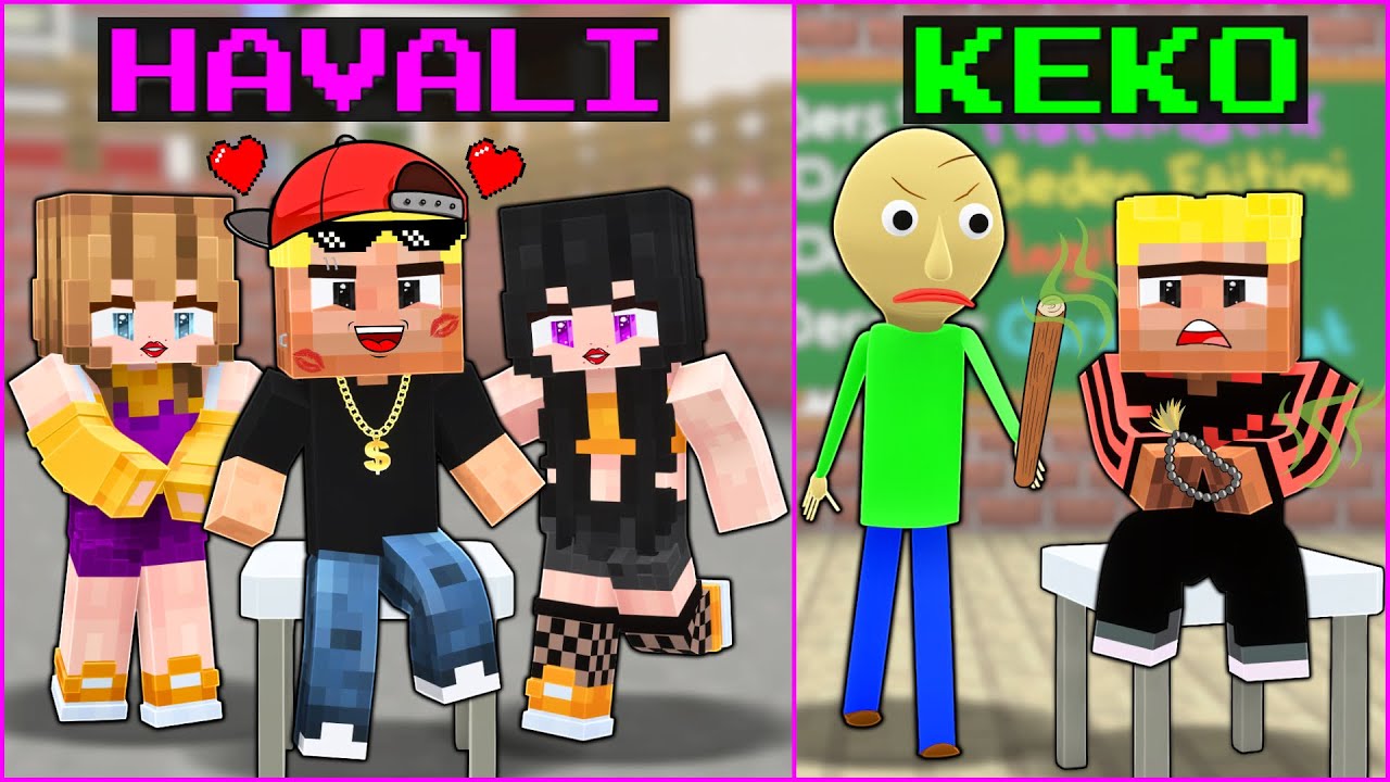 KEKO EFEKAN OKUL HAYATI VS HAVALI EFEKAN OKUL HAYATI! 😂 -Minecraft