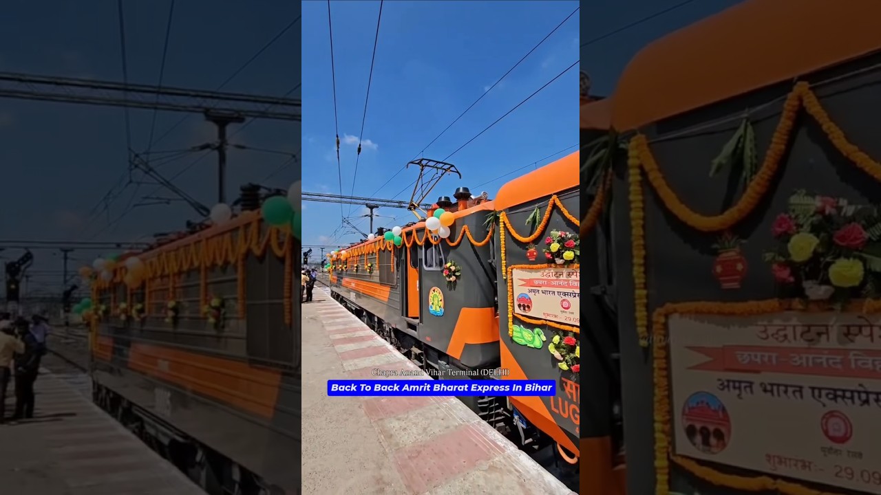 Chapra Delhi New Amrit Bharat Express Inauguration #indianrailways #train #amritbharat #bihar