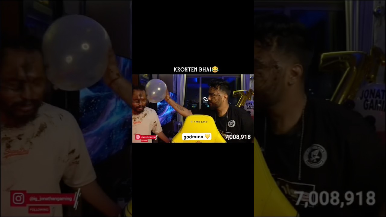 kronten and godlike you tuber celebrate jonathan birthday #jonathan #admino #godz #bgmi #godlike ￼