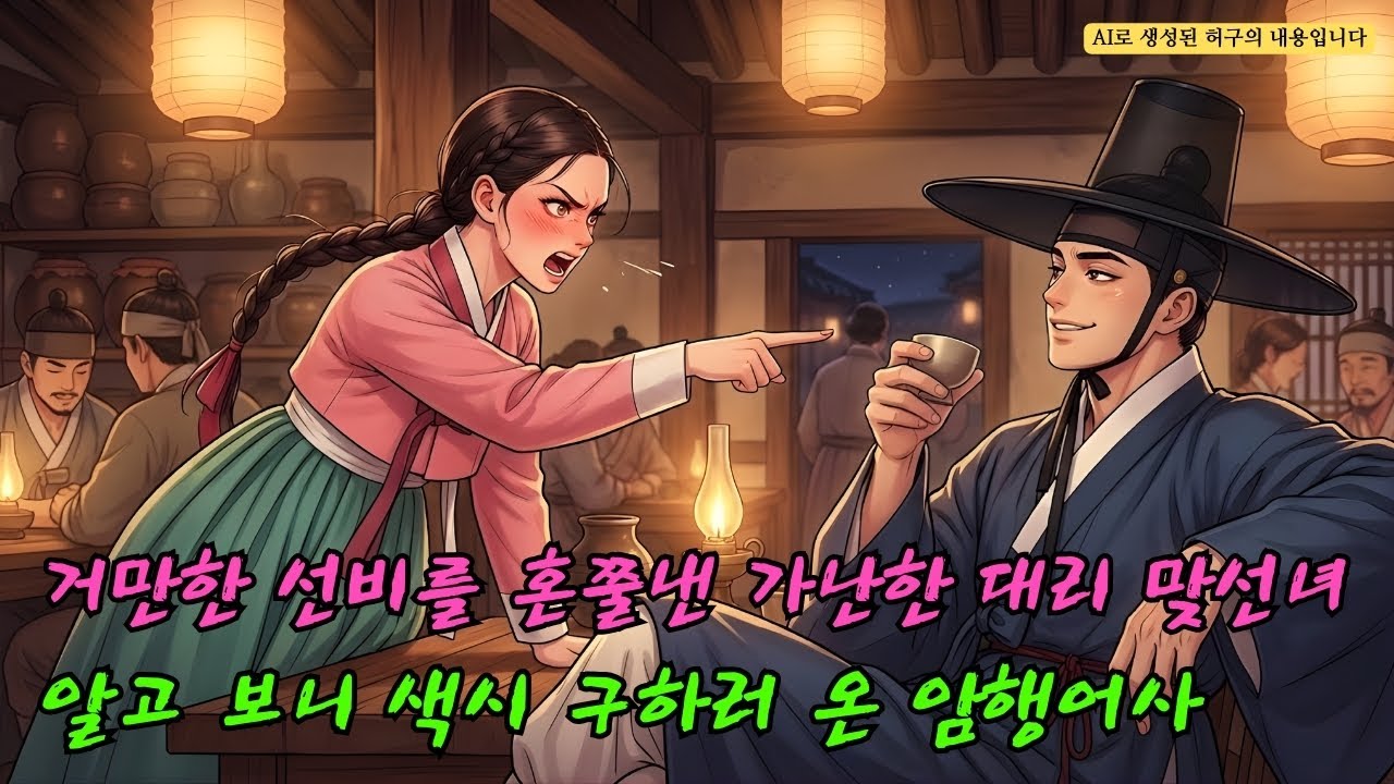부잣집 아기씨 대신 선을 보러 간 가난한 처녀, 거만한 선비를 호통치다 정체를 알고 보니 아내를 찾아 암행 중인 높은 벼슬아치?!|조선 야사 실화 | 숨겨진 이야기 낭독