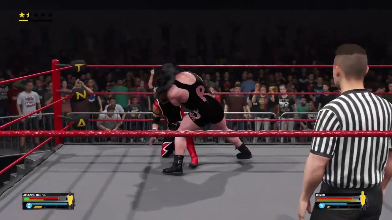 Highlight: WWE 2k25 TNA Retro - Amazing Red Vs Rhyno