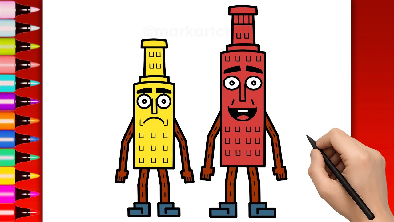 How to Draw Ketchuru and Musturu from Steal a Brainrot [ROBLOX]