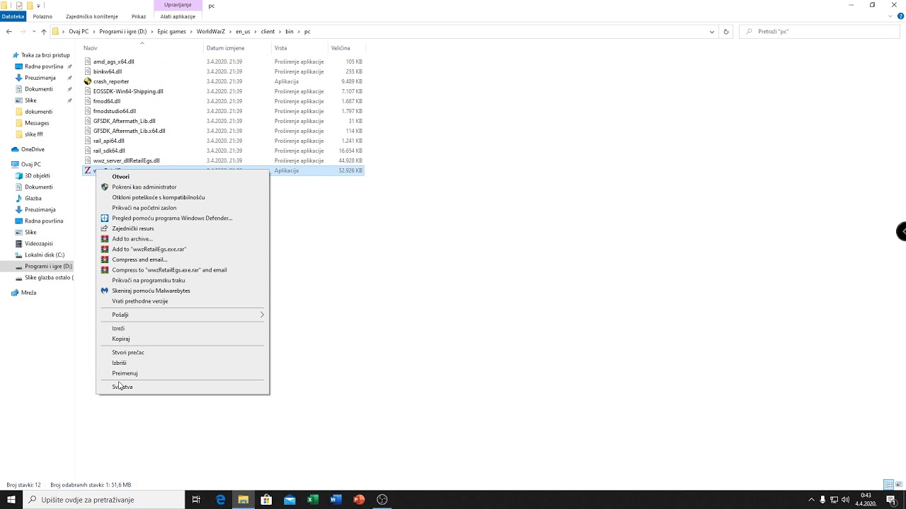 How to fix error with world war z chrasing ond start