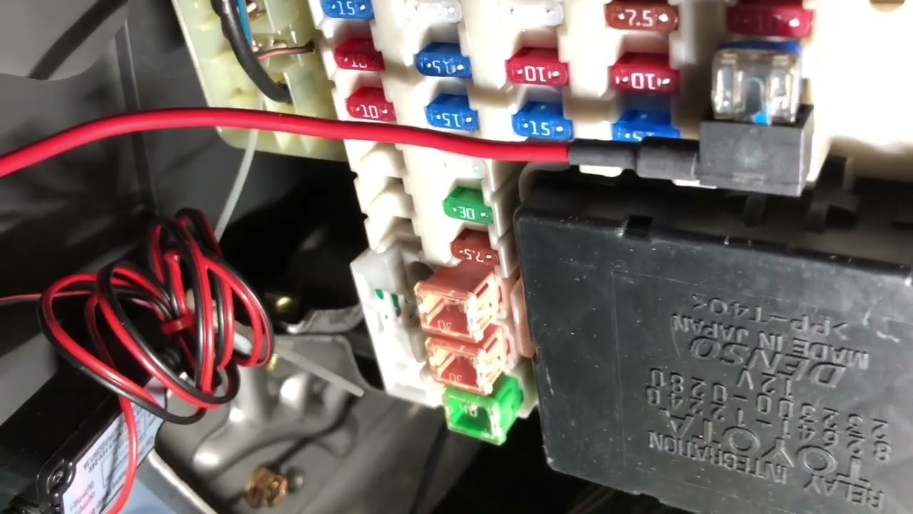 How I hardwired my car dash cam camera (Toyota Corolla 2005 ZZE122R E120)