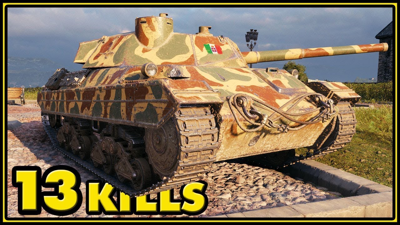 P.43 bis - 13 Kills - 1 vs 7 - World of Tanks Gameplay