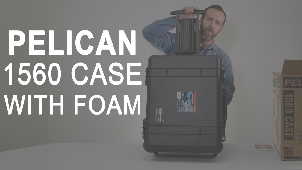 Pelican 1560 Case with Foam (Black)