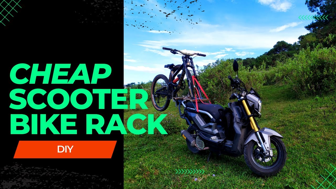Cheap DIY bike rack for your scooter or motorcycle