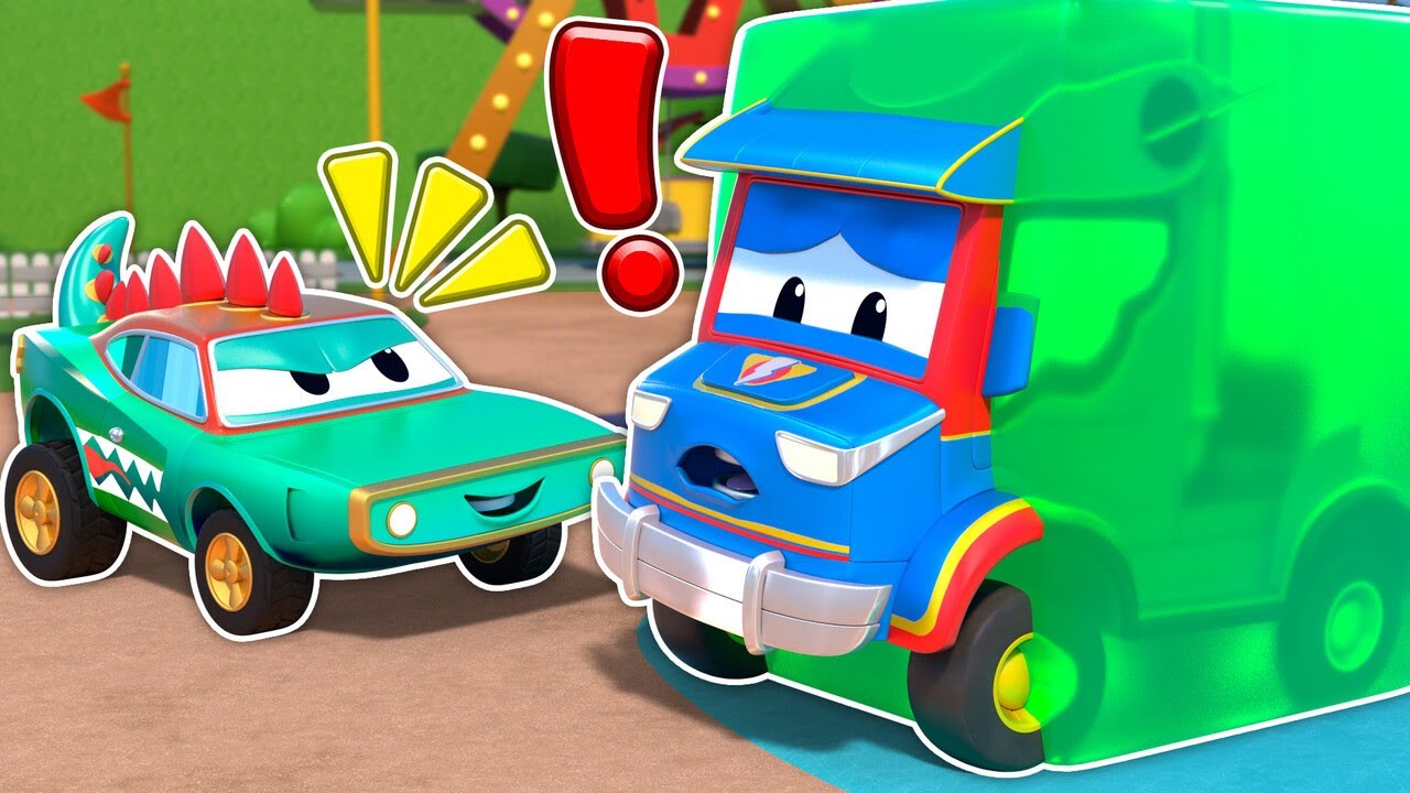 Crocodile Car Traps Everyone in Slime! 🐊 Cars & Trucks Rescue | Super Truck