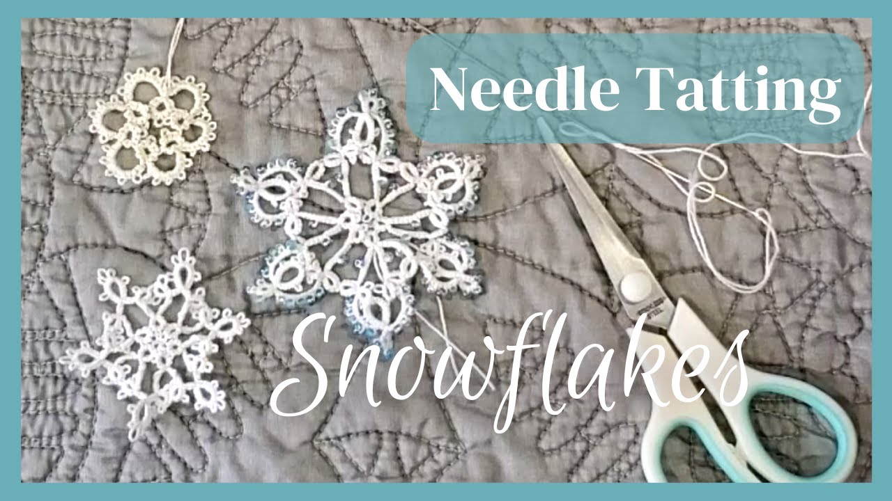 Needle Tatting Snowflakes. Variations of a Basic Design #tattinglace #fiberarts