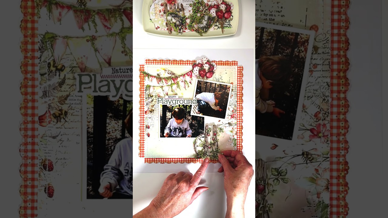 Natures Playground-Allison Davis's Sketch-Inspired Layout- 49 & Market Nature's Haven Collection