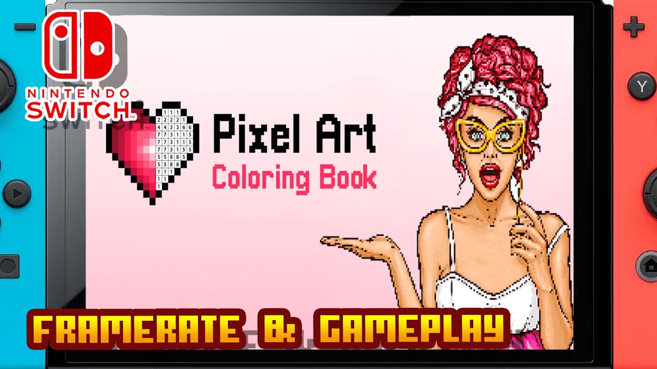 Pixel Art Coloring Book - (Nintendo Switch) - Framerate & Gameplay