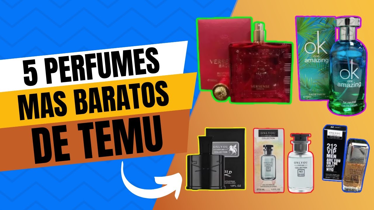 Compre los 5 PERFUMES para hombre MAS BARATOS de TEMU | ¡Ve el video antes de comprarlos!
