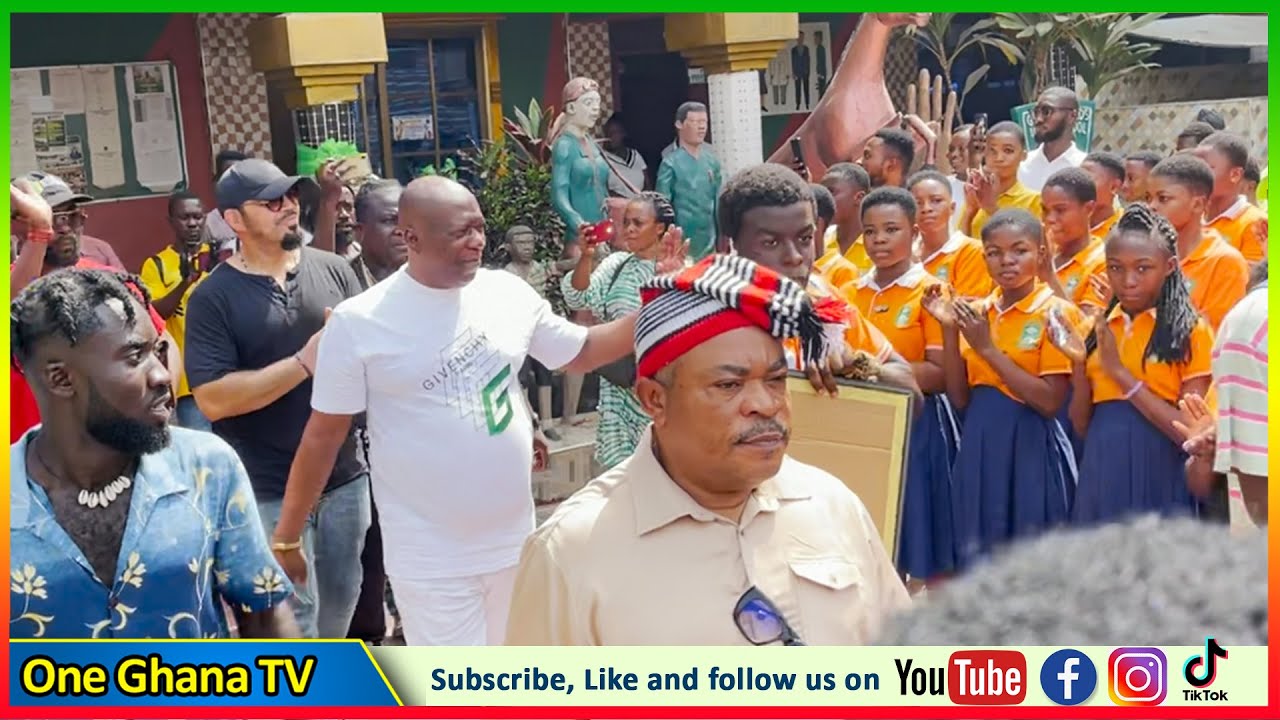 Ramsey Nouah and Nigerian Actors Visit Lilwin's school, speak to the students and encourage them