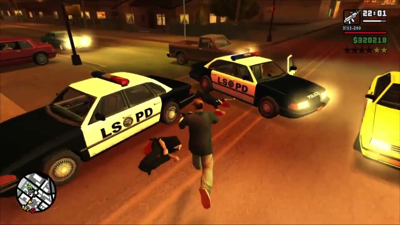 GTA San Andreas - Rampage In Los Santos + Six Star Escape And Lore Friendly, Sa Style Mods