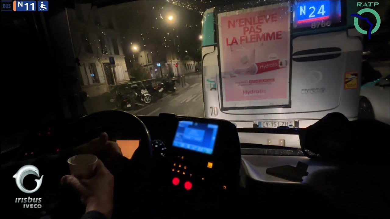 [TIMEPLASE] Bus N11 RATP | Pont de Neuilly-Métro - Château de Vincennes-Métro