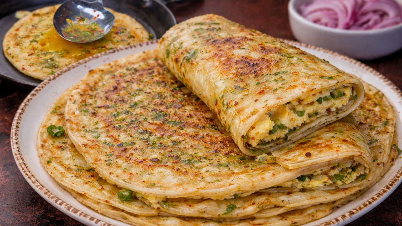 Crispy Anda Paratha Recipe | Quick & Tasty Breakfast at Home