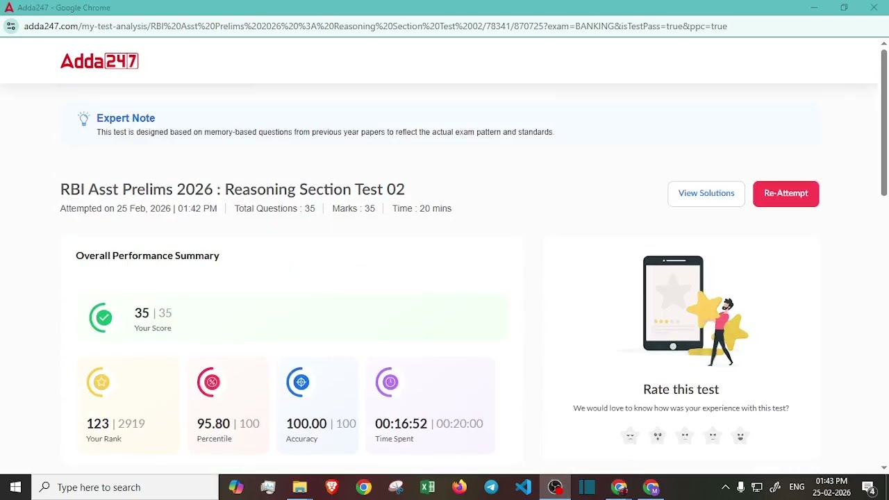 RBI Assistant Reasoning Mock