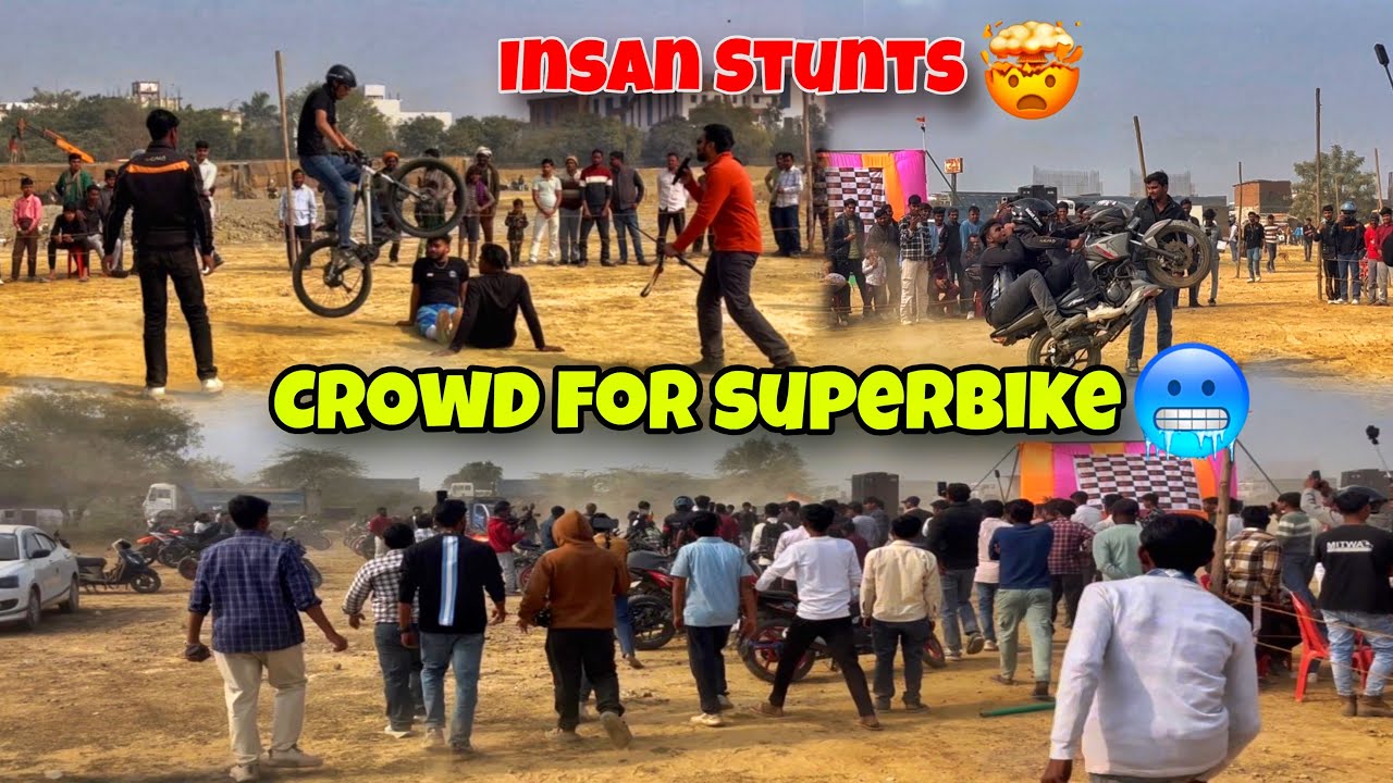 Insane Stunts 💀|| Crowd For Superbike 🥶 …