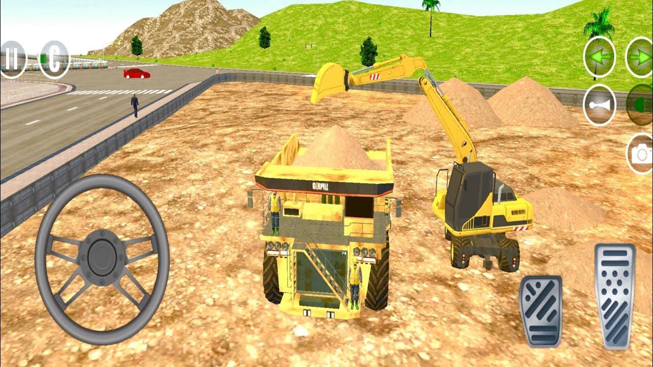JCB Construction Larger Town City Gameplay - Construction Games - Andriod Gameplay