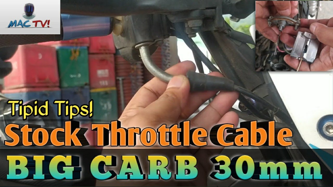 Stock Throttle Cable to BIG CARB- Raider 150