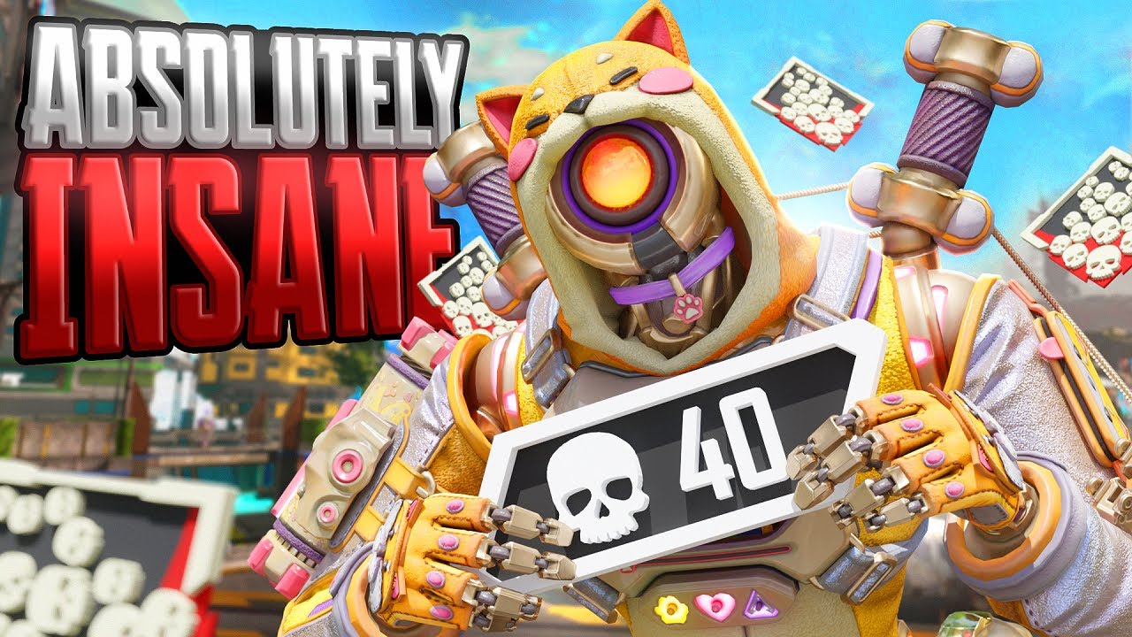 40 УБИЙСТВ В ОДНОЙ ИГРЕ!!! Безумный геймплей Apex Legends