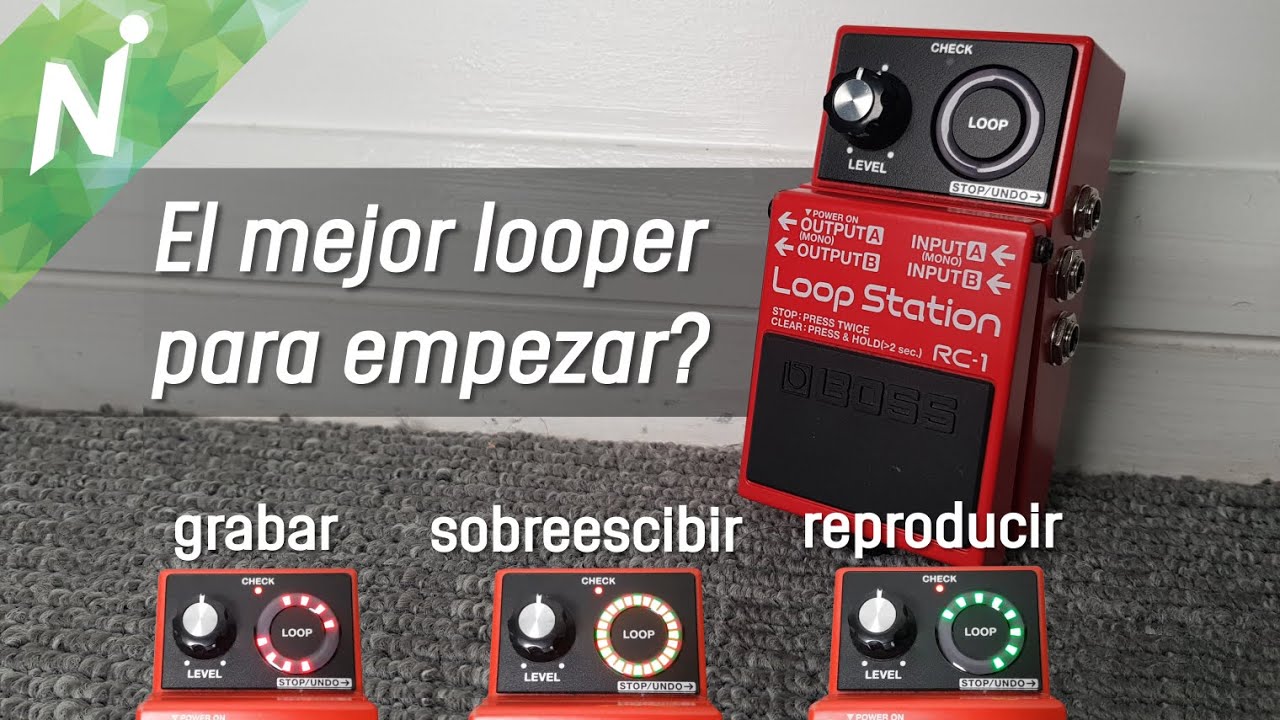 Pedal looper para principiantes: BOSS RC1 review en español
