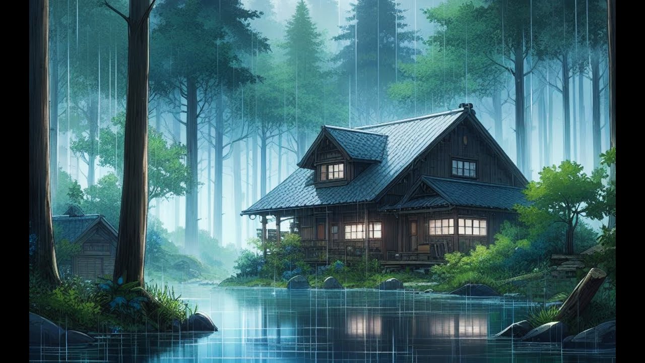 Cabin in the Woods - lofi hip hop beats with rain