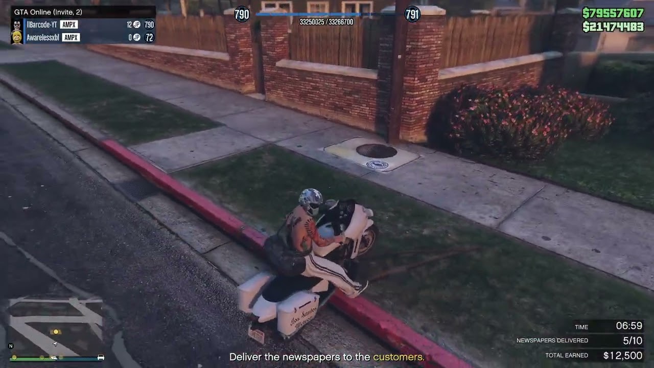 I became a paper boy in GTA Online!