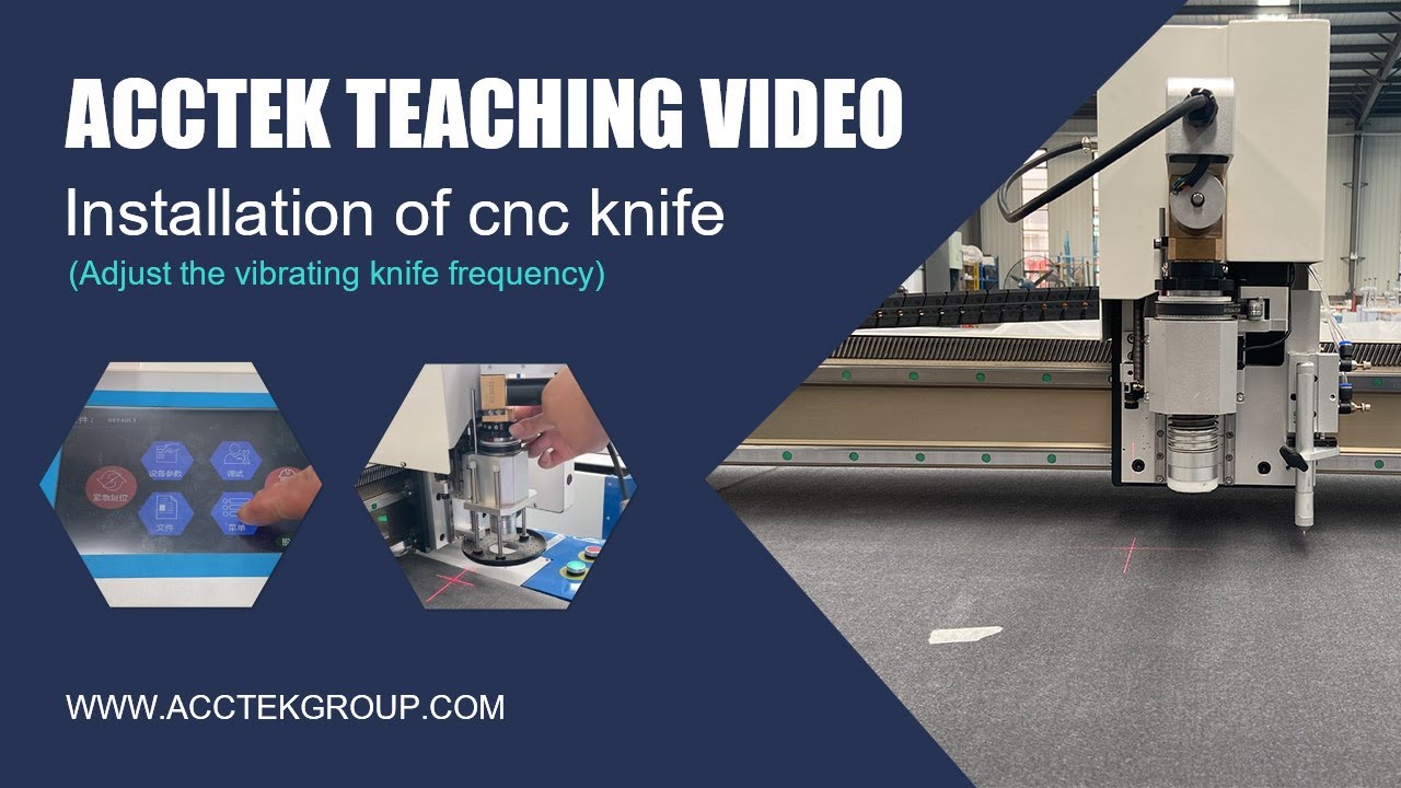 AccTek CNC Oscillating Knife Cutting Machine Frequency Adjustment Operation Procedure