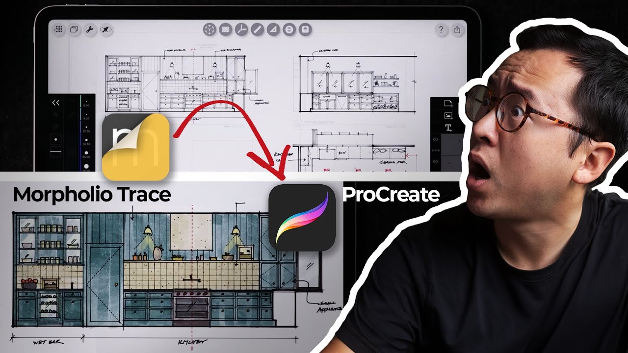 Morpholio Trace to Procreate Workflow on Interior Design