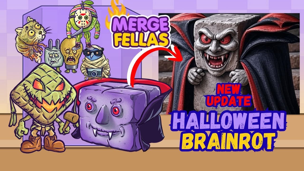 Merge Fellas Italian Brainrot Halloween Gameplay Walkthrough Reaching Max Level New Update