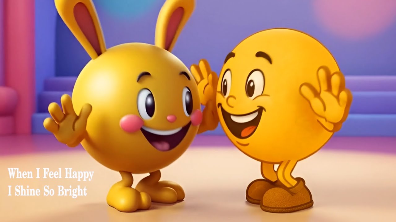 When I Feel Happy I Shine So Bright | Kids Song About Emotions | Nursery Rhyme