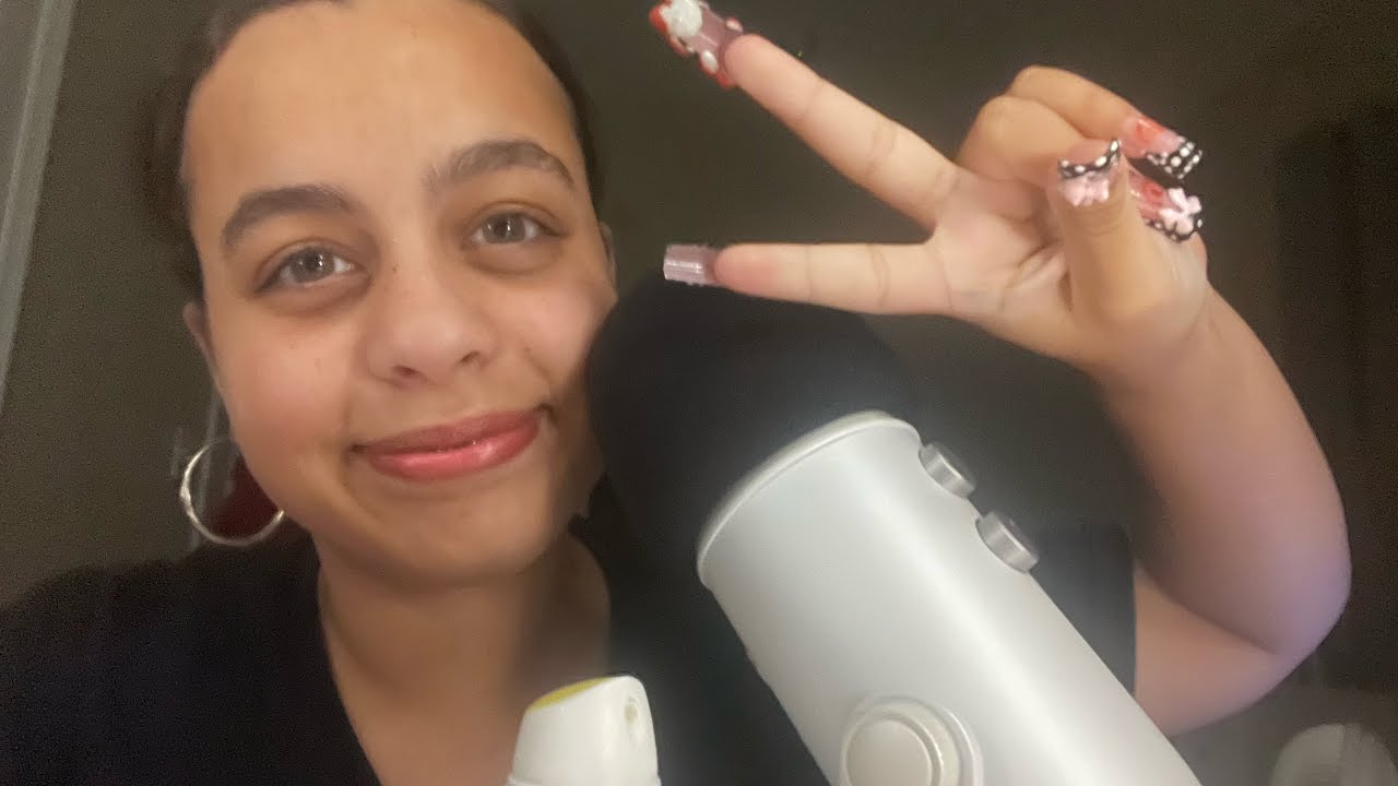 Trying asmr for the first time with a mic!! 