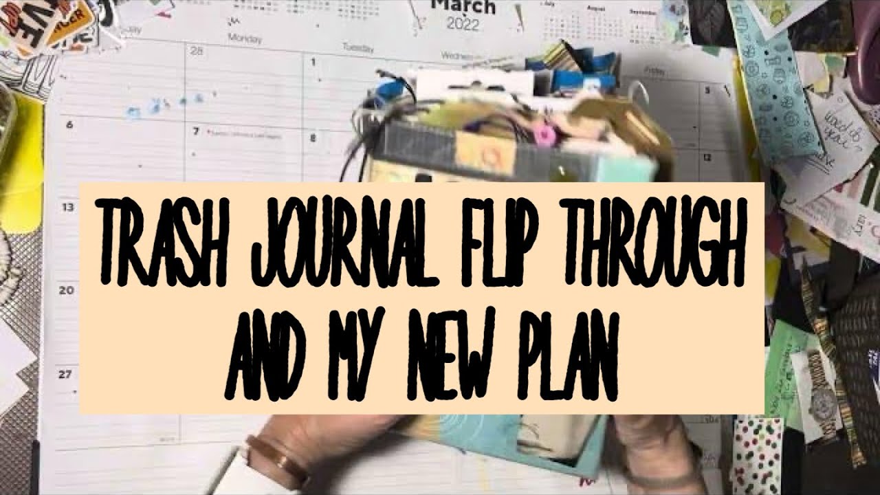 Flipping through my junk / trash journal and choosing a new one