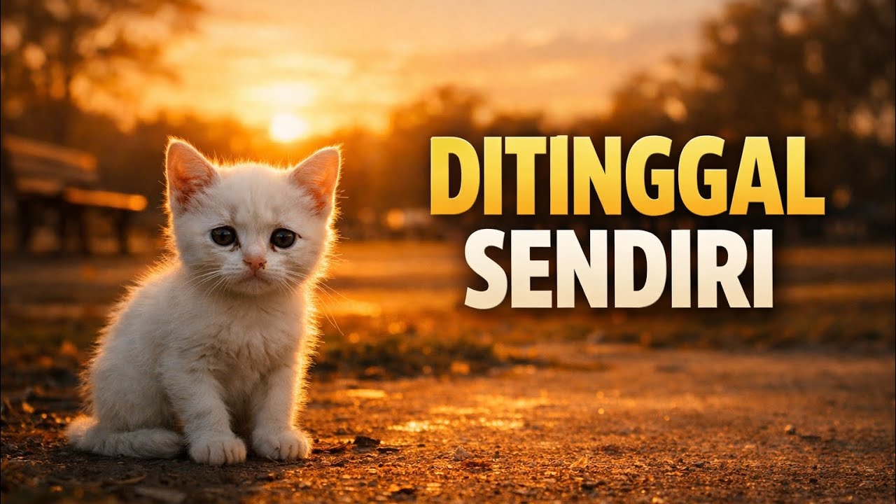 Perjuangan Kucing Kecil Yang Ditinggal Sendiri Di Tempat Asing...