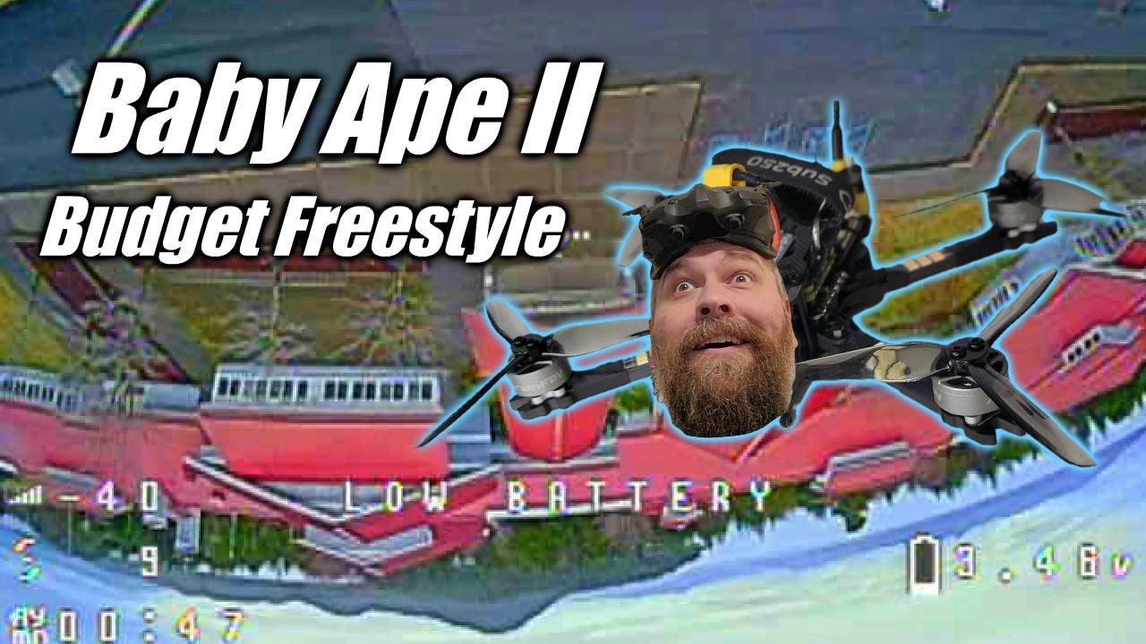 DarwinFPV Baby Ape II // A Quick Review and Fly // Freestyle Quad Only $135!!???