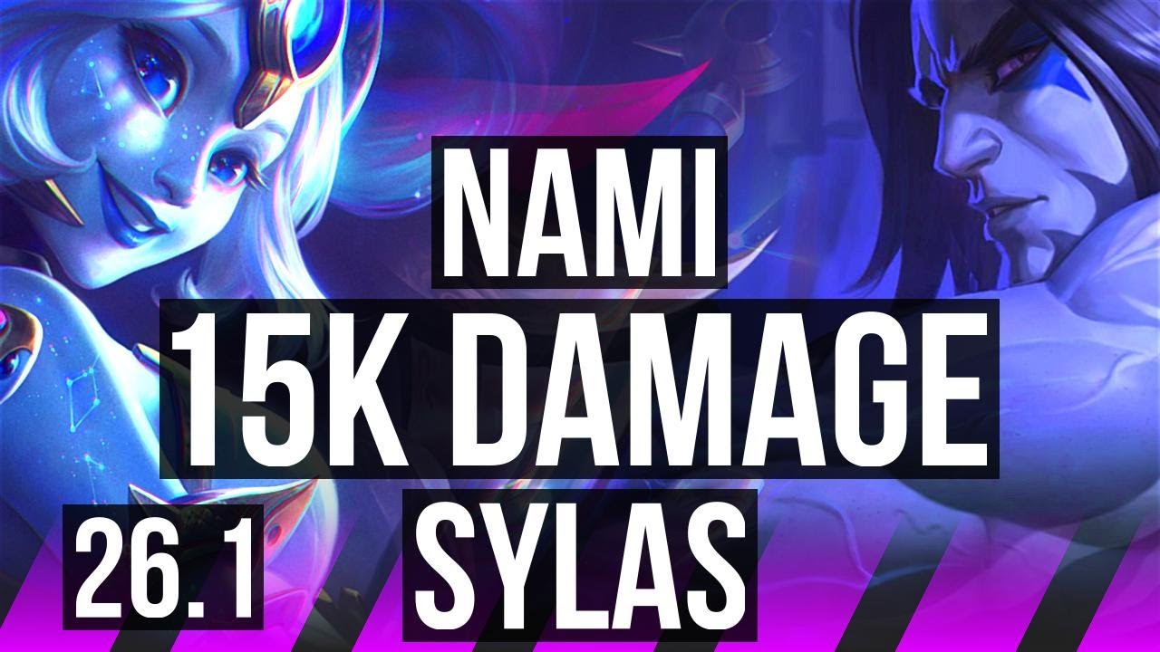 NAMI & Kog'Maw vs SYLAS & Corki (SUP) | Good KDA: 4/1/26, 15K damage | EUW Master | 26.1
